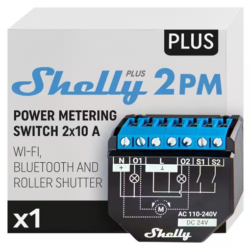 Shelly Plus 2PM Rolladenschalter